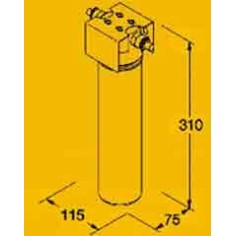 Cartouche de rechange charbon pour ultrafiltration Pallas - CT 83 (baionnette) 2