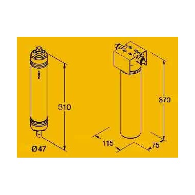 Membrane de rechange encapsulee pour ultrafiltration CT 91 (baionnette)