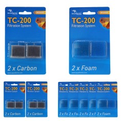 Pack filtration TC-200 6 mois : 12 mousses + 6 charbons