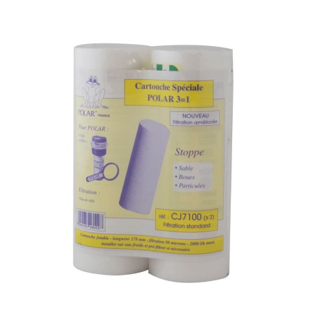 Cartouche CJ7100 originales - pour POLAR 3 en 1 PSD  (lot de 2)