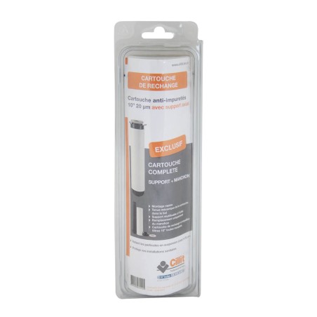 Cartouche polypropylène extrudée 20mµ et support axial CILLIT Purophos et Puractif