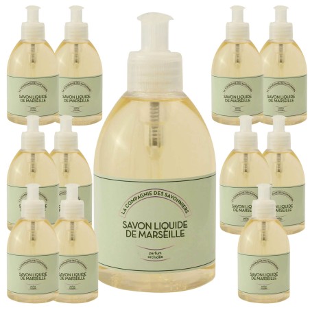 Savon Naturel de Marseille 300 mL orchidée - La compagnie des savonniers - (lot de 12)