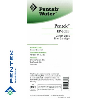 Cartouche charbon actif  BB 20'' 5µm