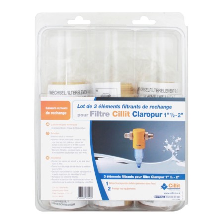 Filtre tamis CILLIT Claropur 1"1/2 - 2" (lot de 3)