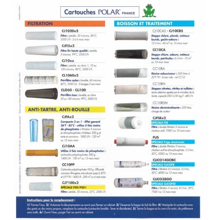 Cartouche CJFA originales - pour Polar FBP34C...