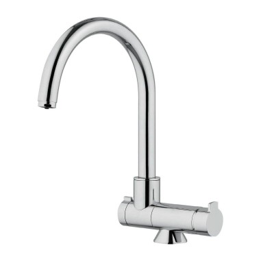 Robinet 3 voies avec canne rabattable - Firenze - Chromé