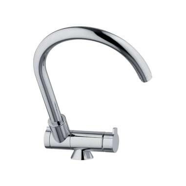 Robinet 3 voies avec canne rabattable - Firenze - Chromé