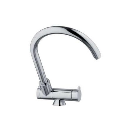 Robinet 3 voies avec canne rabattable - Firenze - Nickel brossé