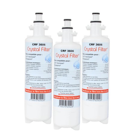 Filtre LT700 LG - Filtre frigo LG - Sears - Kenmore Compatible - CRF3606 (lot de 3)