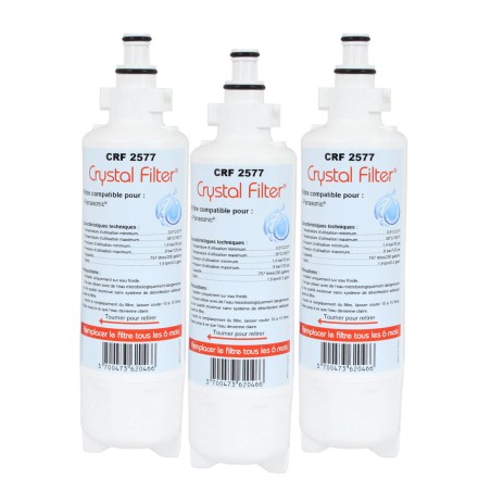 Filtre CNRAH-257760 - Filtre frigo Panasonic compatible - CRF2577 (lot de 3)