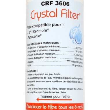 Filtre LT700P LG - Filtre frigo LG - Sears - Kenmore Compatible - CRF3606