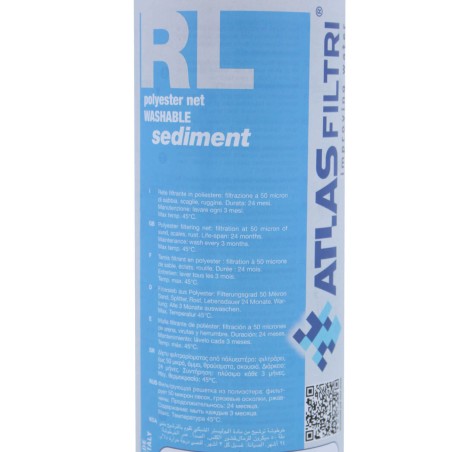 Cartouche tamis polyester lavable BX 20" - Filtration 50 µm - RL20BX