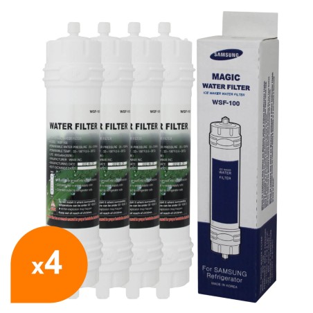 Filtre  WSF-100 Magic Water Filter - Filtre Frigo d'Origine Samsung WSF-100 Magic Water Filter (lot de 4)