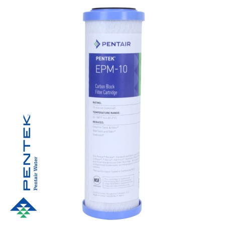 Cartouche charbon actif 9''3/4 10µm (lot de 4) - Pentek Pentair Water