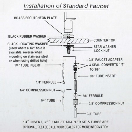  Robinet secondaire chrome "First"