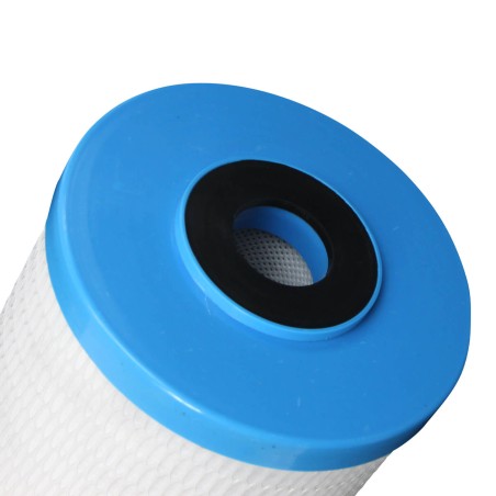 Cartouche charbon actif 20"Big Blue - 10µm - Crystal Filter CBE-10-20BB