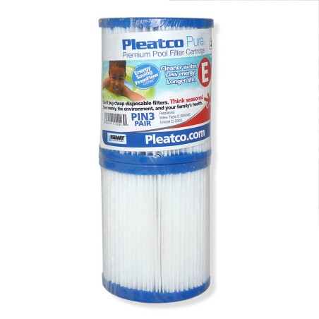 Filtre PIN3PAIR Pleatco Standard - Cartouche Spa et Jacuzzi - (Lot de 2)