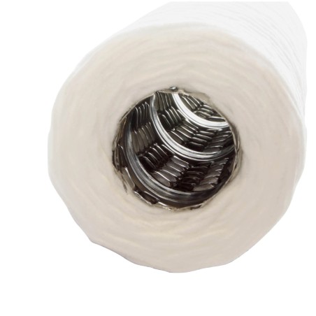 Cartouche sédiment bobinée eau chaude - 10µm PP - Ame en inox AISI 316