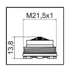 Aérateur caché JR M21,5x1 - 5.7L/min - Jet orientable 2