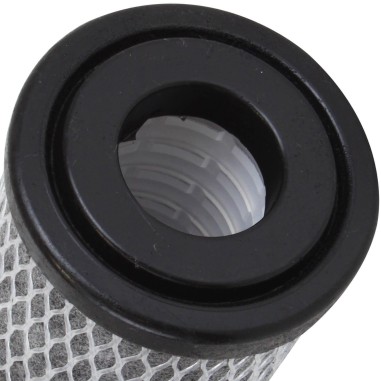Cartouche double-action charbon actif imprégné - Cellulose 10µm - 9"3/4 - Crystal Filter CCI-10-934