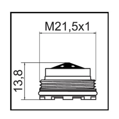 Aérateur caché JR M21,5x1 - 7L/min - avec clé