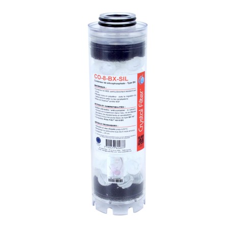 Conteneur de silicophosphate 10" BX - Compatible HA 10 BX - Crystal Filter® CO-8-BX-SIL