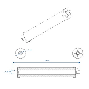  Cartouche CLG-101 sédiment compatible Culligan® S7011-C pour AC30, AC15 - Crystal Filter® CLG-101