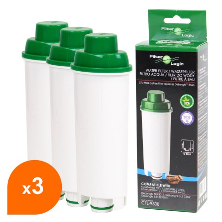 Cartouche cafetière compatible Delonghi DLS C002 / SER3017 - Filter Logic CFL-950 (lot de 3)