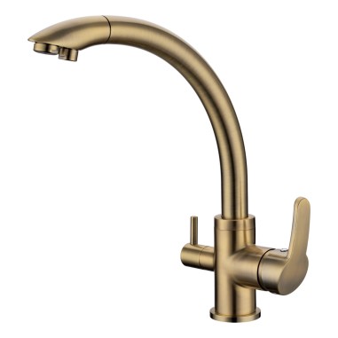 Robinet mitigeur 3 voies - Everglades - Bronze