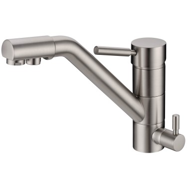 Robinet mitigeur 3 voies - Samoa - Nickel brossé