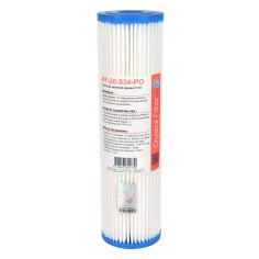 Cartouche PF-20-934-PO sédiment plissée 9''3/4 - filtre 20 µm - Crystal Filter®