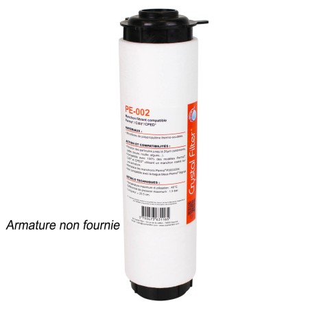 Manchon compatible Permo Cristal 3 et 4 - 10" - P0003354 - Crystal Filter® PE-002 (lot de 3)