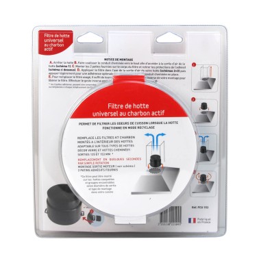 Filtre de hotte universel au charbon actif K7