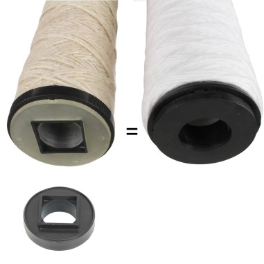 Cartouche SWGC-05-934-PP double action - sédiment 5µm + Charbon Actif - 9"3/4 - Crystal Filter®