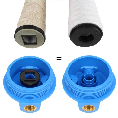 Cartouche SWGC-05-934-PP double action - sédiment 5µm + Charbon Actif - 9"3/4 - Crystal Filter® (lot de 3)