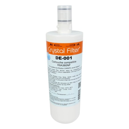 Cartouche R8A360NF compatible pour "Carafe" Jacob Delafon - Crystal Filter® DE-001