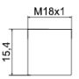 Embout M18, sans régulateur de débit
