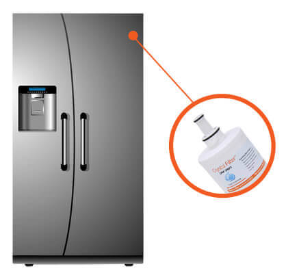 Emplacement Filtre Crystal Filter CRF2903 compatible Samsung DA29
