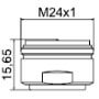 Dimensions de l'embout robinet M24 PCA Spray