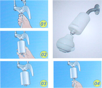 Installation filtre de douche NMC