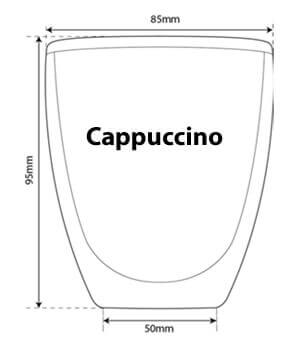 Tasses à café / cappuccino en verre double paroi - Filter Logic® CFL-660B